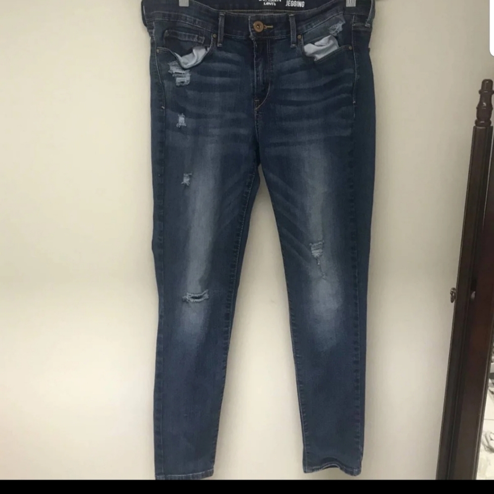 Denizen by Levi's distressed low rise Jeggings